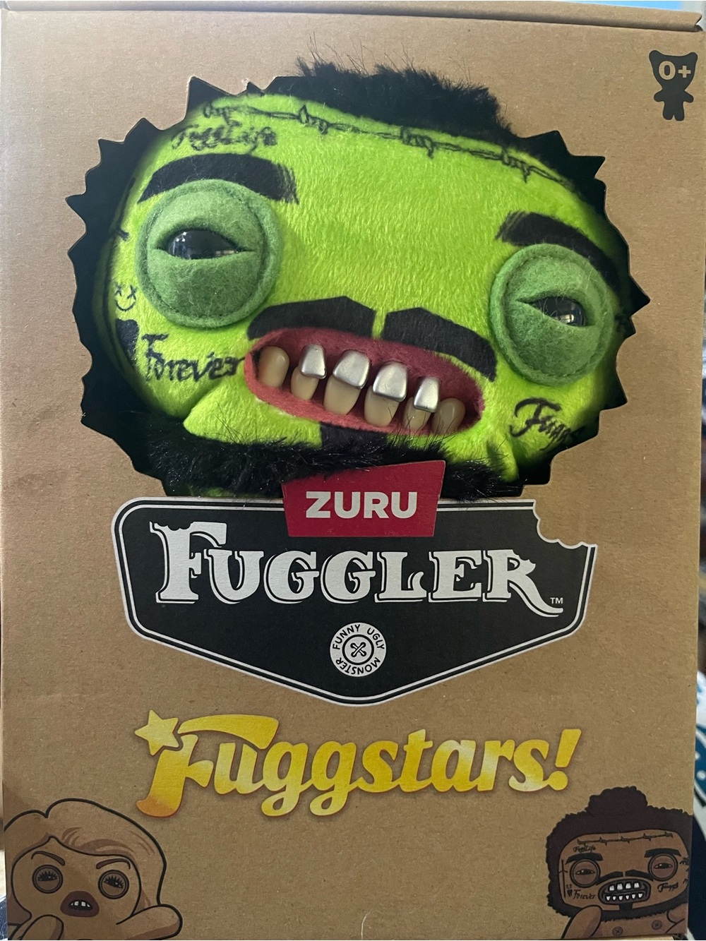 ZURU Fuggler Neon Green Plush Monster - Fuggstars!